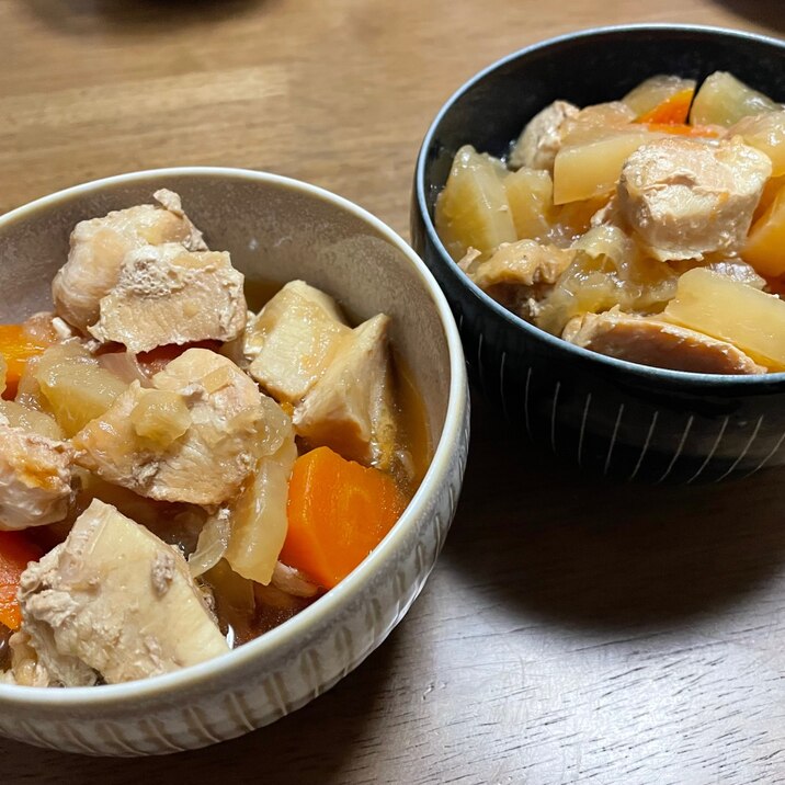 クッキングプロで鶏肉と野菜の煮物【圧力鍋】